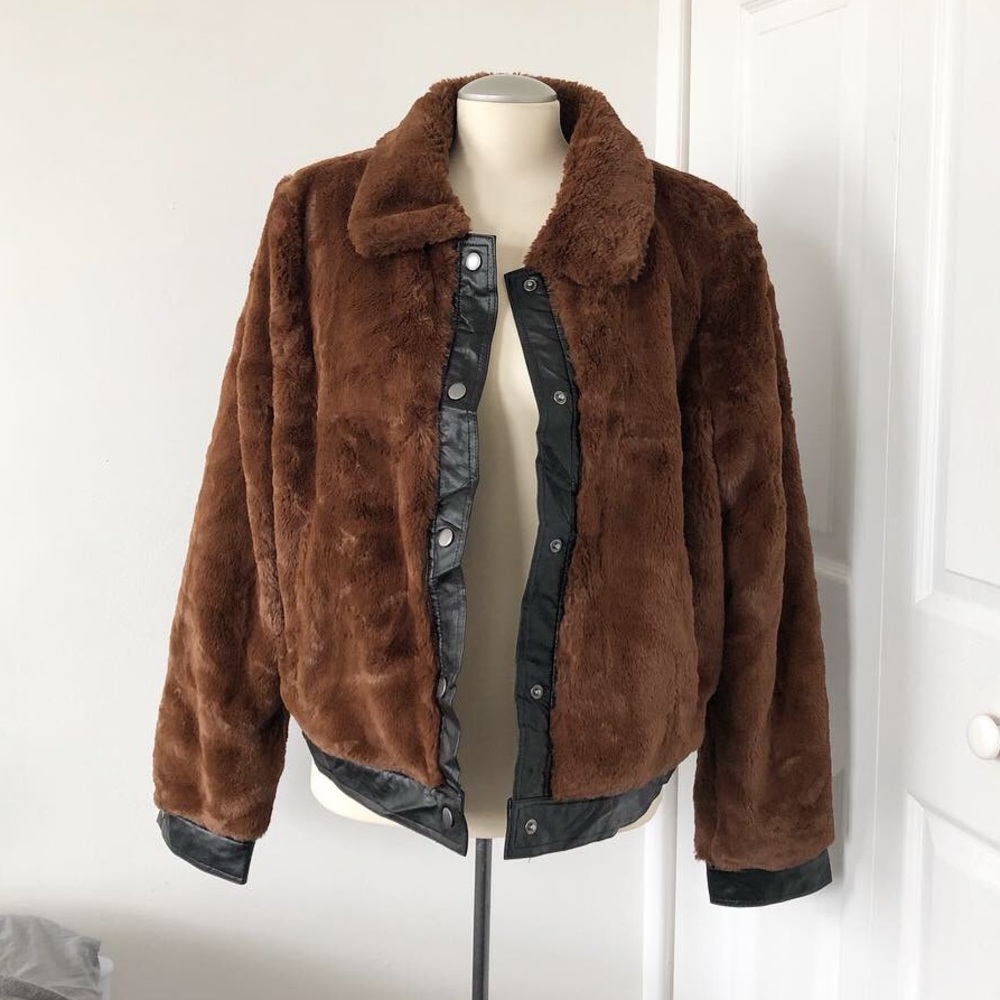 Faux fur coat